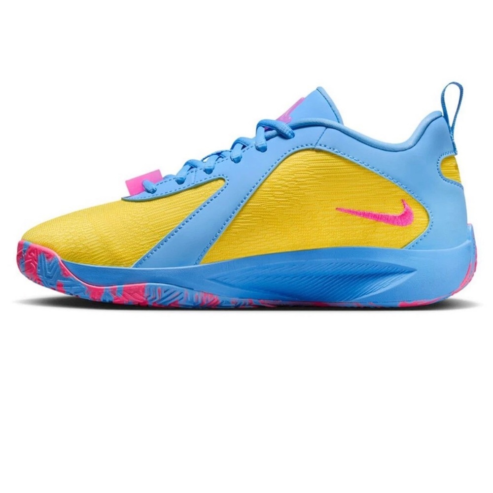 Nike freak 6 Bright Yellow and Sky Blue Athletic Shoes